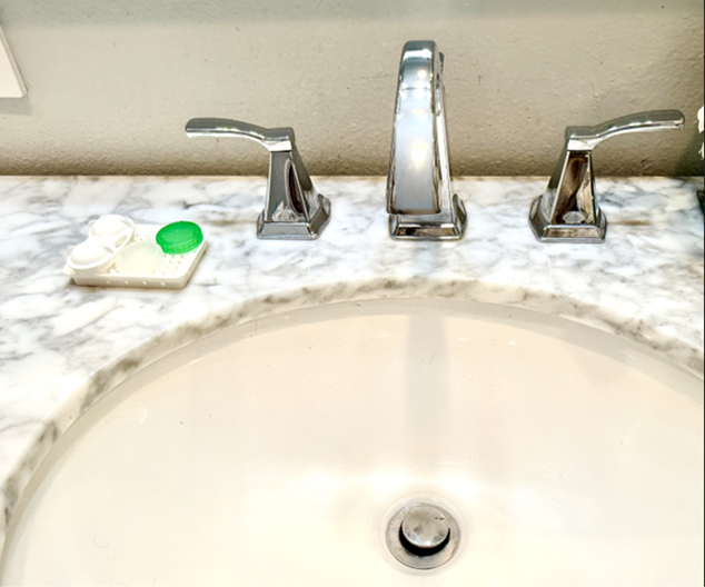 Contact Lens Case Drainer