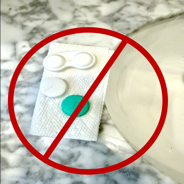 Contact Lens Case Drainer