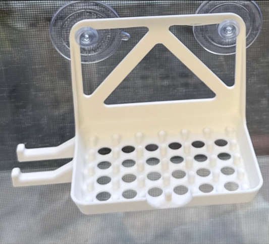 Hanging Soap Dish with Razor Holder
