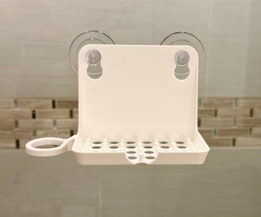Hanging Soap Dish with Razor Holder