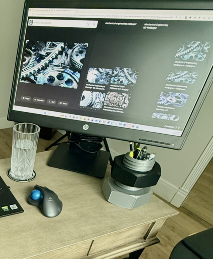 Bolt Pencil Cup - Download 3D Print Files or Purchase Finished Product