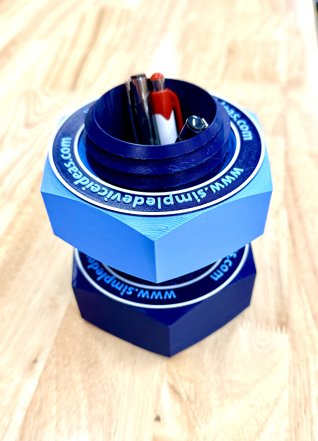 Bolt Pencil Cup - Download 3D Print Files or Purchase Finished Product