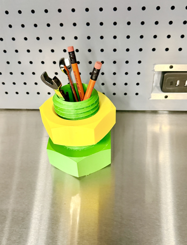 Bolt Pencil Cup - Download 3D Print Files or Purchase Finished Product